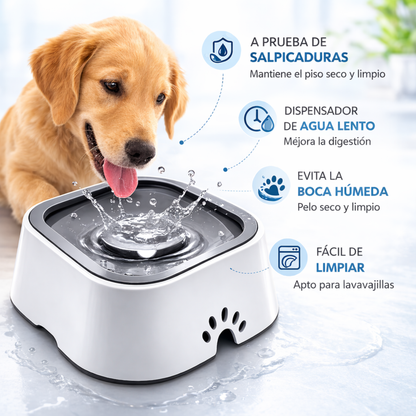 “1PC Bebedero Inteligente para Mascotas – Evita Salpicaduras, Alimentación lenta y Antideslizante”